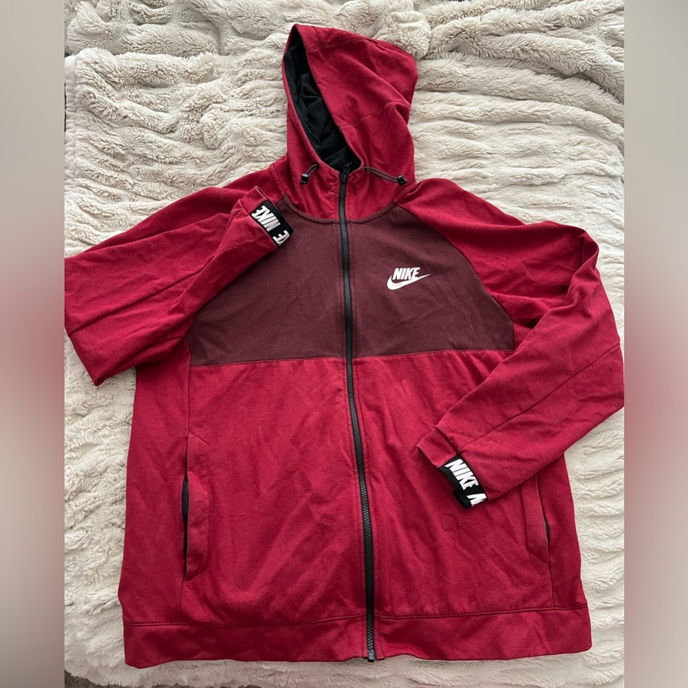 Nike full zip retro hoodie fall jacket coat Men's size L Large